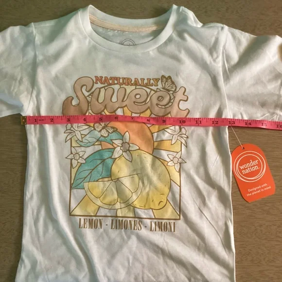 Wonder Nation Girls Naturally Sweet Tee Size XS (4 - 5) NWT - Picture 9 of 10